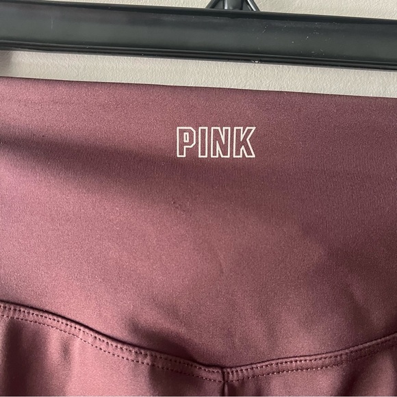 PINK Victoria’s Secret Active Maroon Leggings Size XS - Picture 5 of 7
